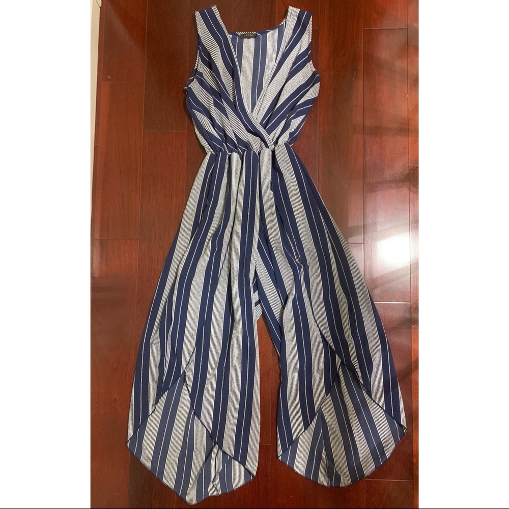 Navy Tulip Bottomed Jumpsuit